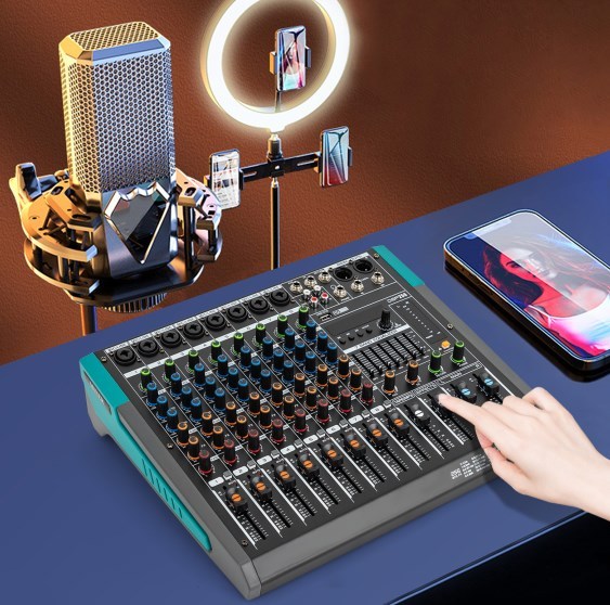 Mixer audio professionale, mixer audio a 8 canali