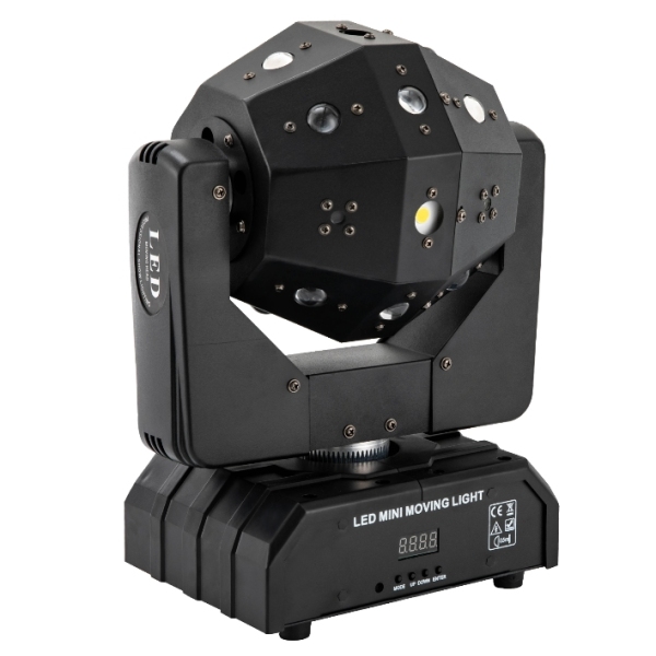 120 W, 16 flash rotanti LED tre in uno, RGBW DMX, adatto per spettacoli di feste sul palco, matrimoni