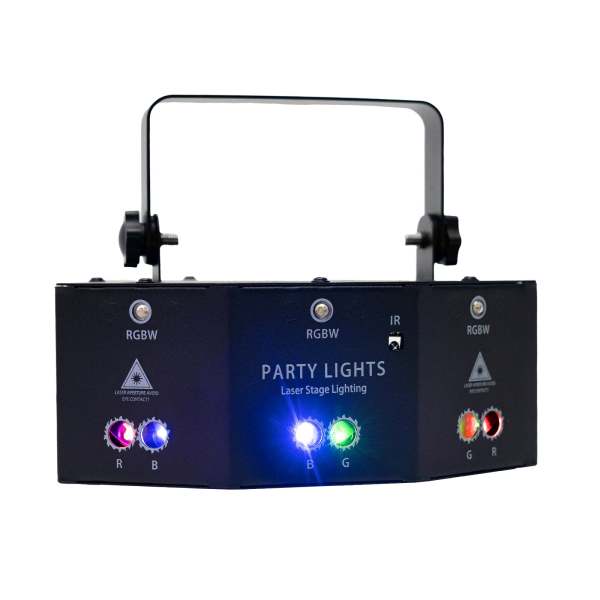 9-Eyes Laser LED RGB light Proiettore per DJ Illuminazione per palcoscenici effetto luce DMX effetto riflettore