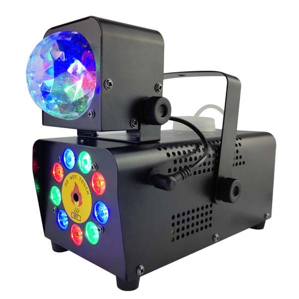 Macchina per nebbia con effetto palla da discoteca 500W LED RGB Machine con telecomando 2000CFM
