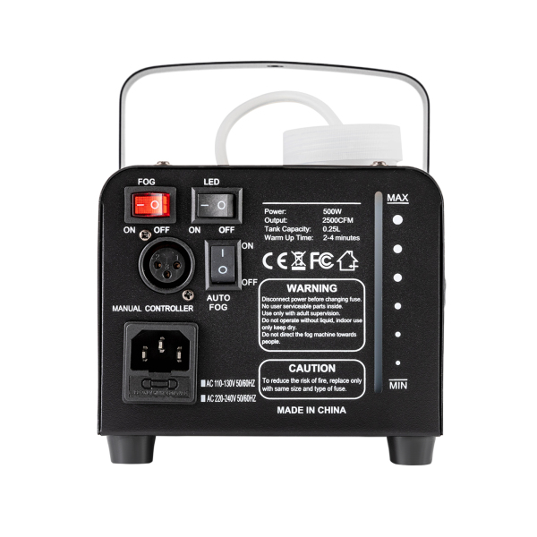 18 macchine del fumo a colori RGB da 500 W, macchine del fumo protettive, effetti di luce a 13 colori con telecomando