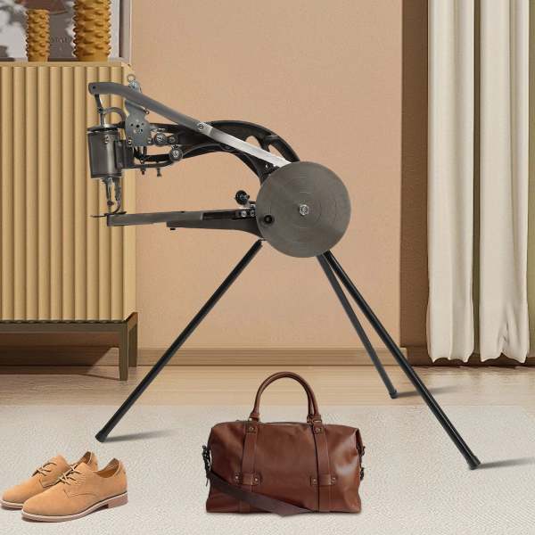 Macchina da cucire a 360° per la riparazione delle scarpe, set con aghi per tela, cotone, lino, utensili da cucito