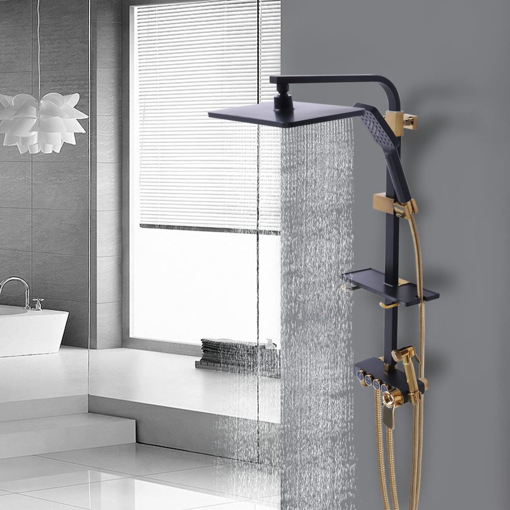 Termostato Doccia Rubinetto Sistema Doccia Set Doccia A Pioggia Con Doccetta Acquista In Modo Economico - Spedizione Gratuita, Recensioni Reali Con Foto - Foto 2